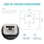 10000 BTU DC Inverter RV Rooftop Air Conditioner W/ Heat Pump, 12V Battery Powered Cooling & Heating Unit for RV, Camper, Van